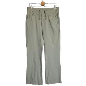 Mountain Hardwear Beige Convertible Roll Up Hiking Pants Drawstring Waist 8/32